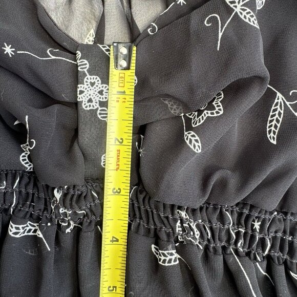 babydoll top y2k Off-shoulder Sheer Romantic Whimsigoth Large - Picture 14 of 15